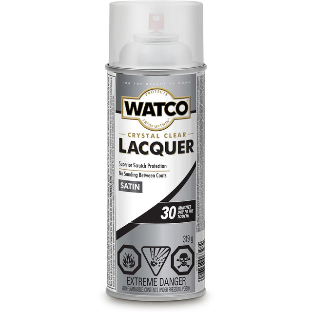 Watco® Lacquer Wood Finish, 319 g, Clear, Satin