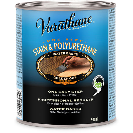 Varathane® One Step Stain & Polyurethane, 946 ml, Golden Oak