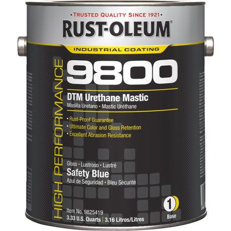 9800 System DTM Urethane Mastic, 1 gal., Safety Blue, High-Gloss