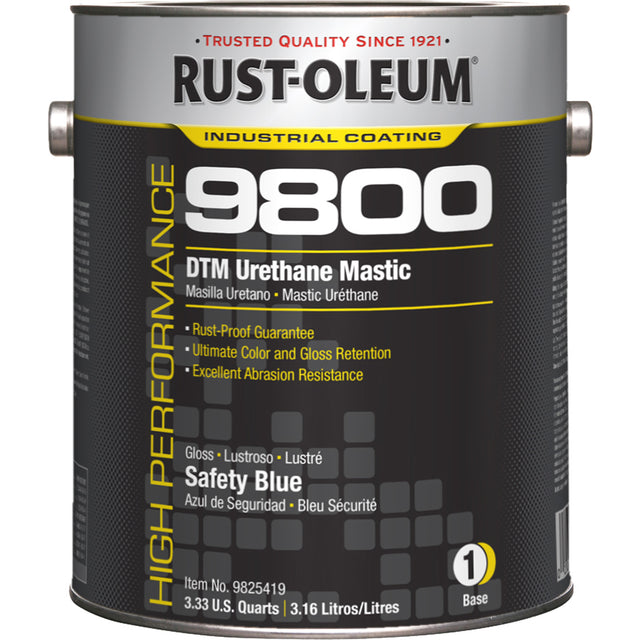 9800 System DTM Urethane Mastic, 1 gal., Safety Blue, High-Gloss