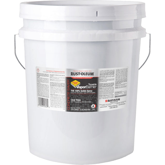 Topside 100% Solids Vapour Barrier, 3 gal., Epoxy-Based, Transparent, Clear