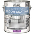 Home Interior Floor Coating System Top Coat, 3.78 L, Water-Based, Semi-Gloss, Clear