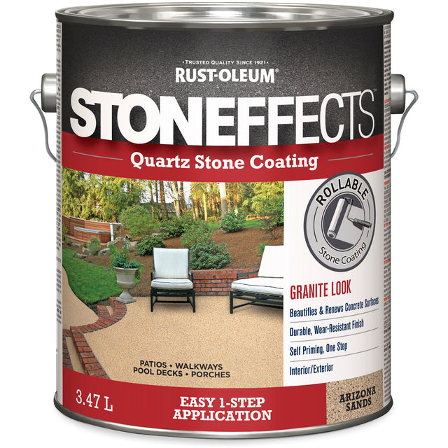 Stoneffects™ Quartz Stone Coating, 3.78 L, Water-Based, Textured, Beige