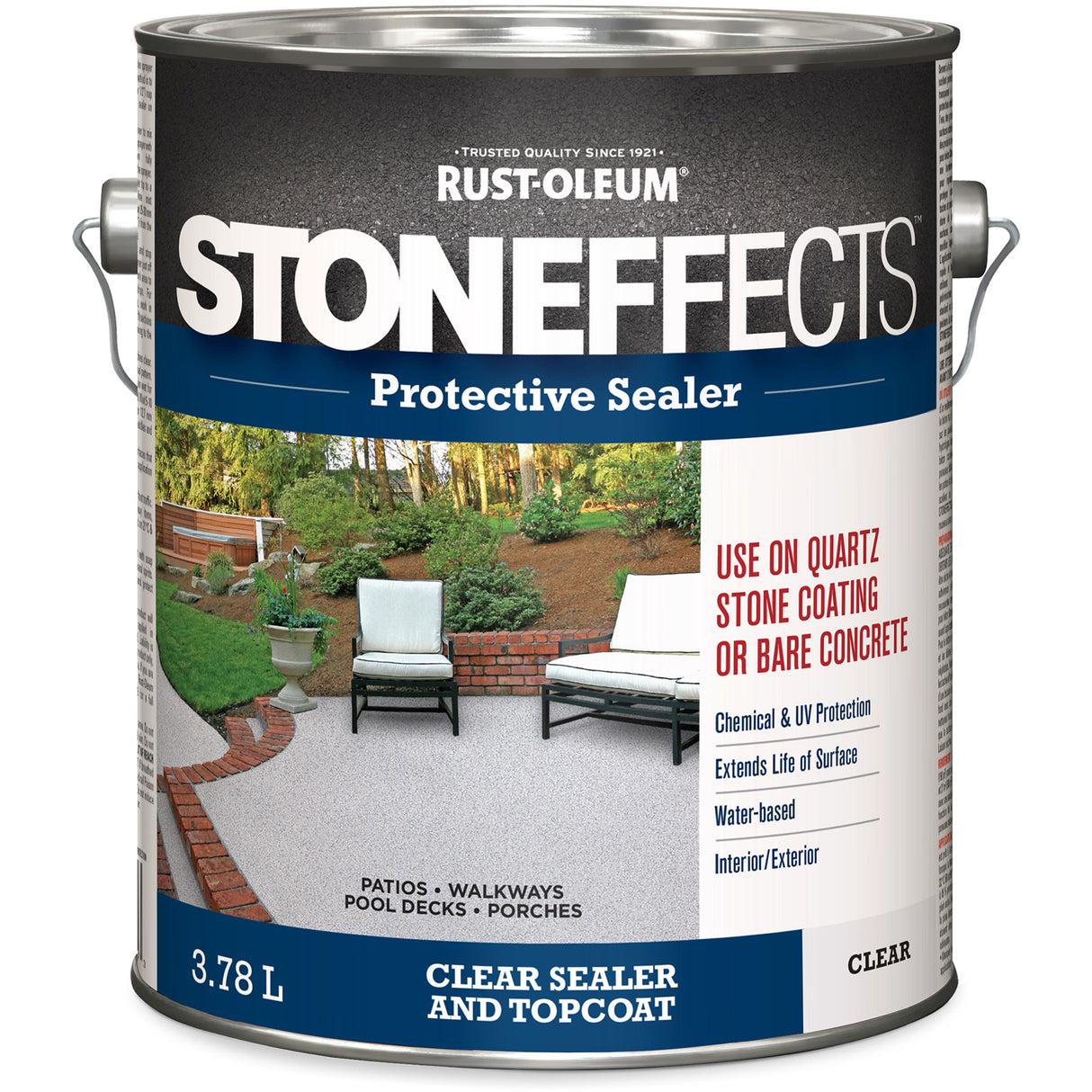 Stoneffects™ Protective Concrete Sealer, 3.78 L, Water-Based, Transparent, Clear