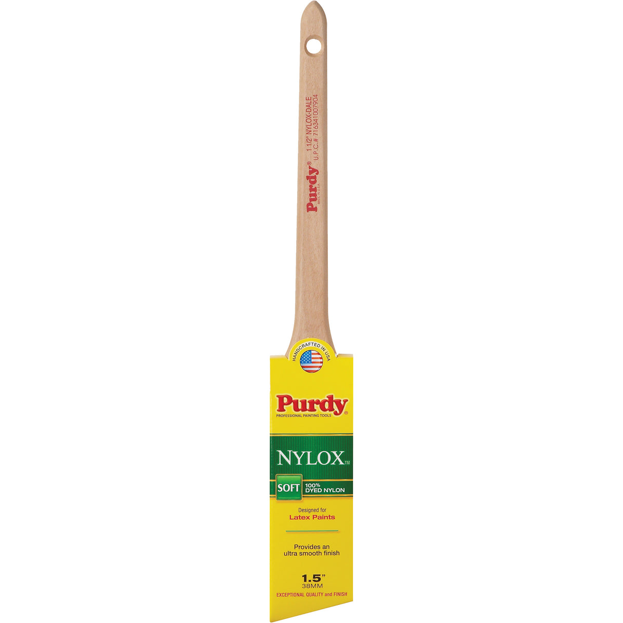 Nylox™ Dale Paint Brush, Nylon, Wood Handle, 1-1/2" Width