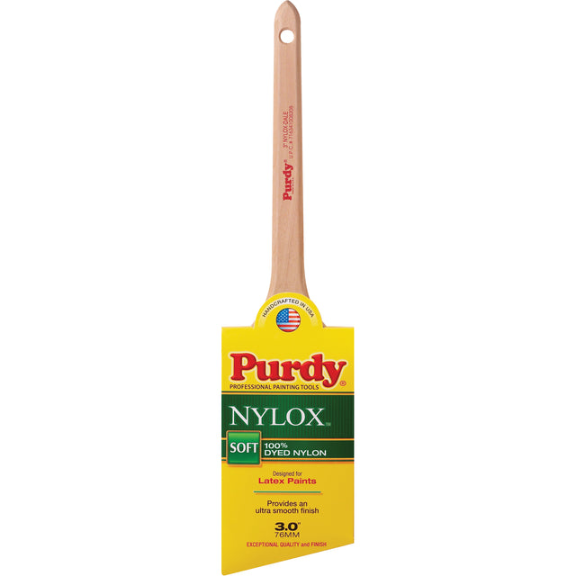 Nylox™ Dale Paint Brush, Nylon, Wood Handle, 3" Width