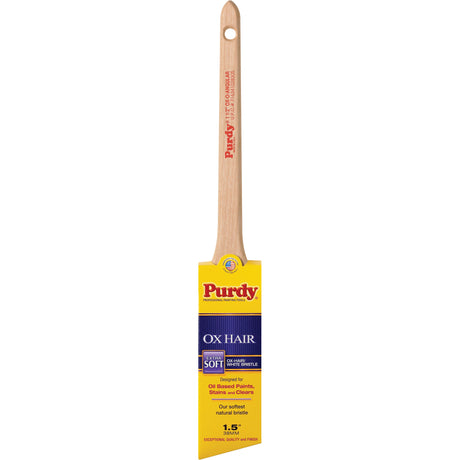 Ox-O-Angular Paint Brush, Ox Hair, Wood Handle, 1-1/2" Width