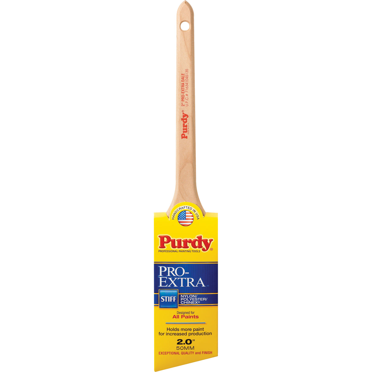 Pro-Extra Dale Paint Brush, Blended Material, Wood Handle, 2" Width