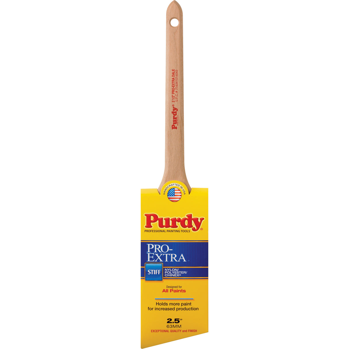 Pro-Extra Dale Paint Brush, Blended Material, Wood Handle, 2-1/2" Width