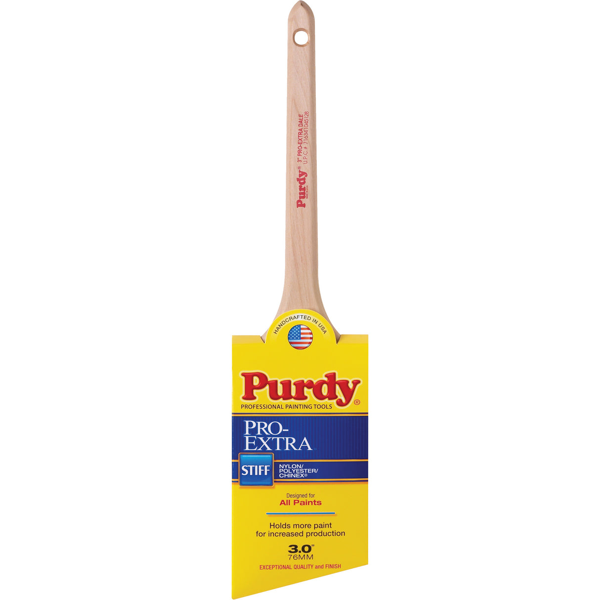 Pro-Extra Dale Paint Brush, Blended Material, Wood Handle, 3" Width