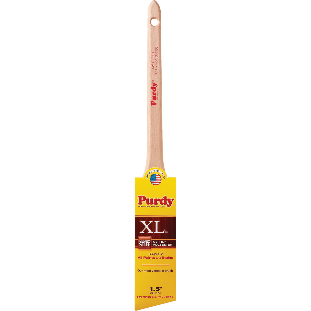 XL Dale Paint Brush, Poly/Nylon, Wood Handle, 1-1/2" Width