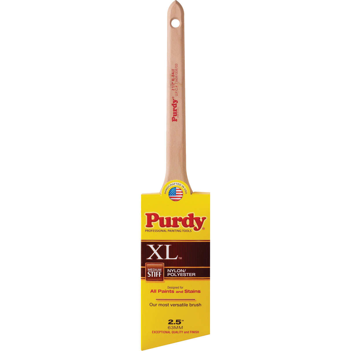 XL Dale Paint Brush, Poly/Nylon, Wood Handle, 2-1/2" Width