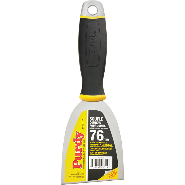 Premium Flexible Joint Knife, Stainless Steel Blade, 3" Wide, Plastic Handle