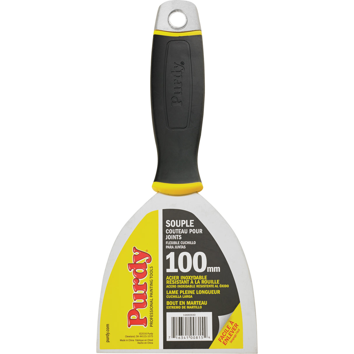 Premium Flexible Joint Knife, Stainless Steel Blade, 4" Wide, Plastic Handle