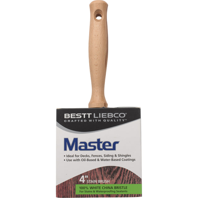 Master Block Paint Brush, White China, Wood Handle, #103 Width
