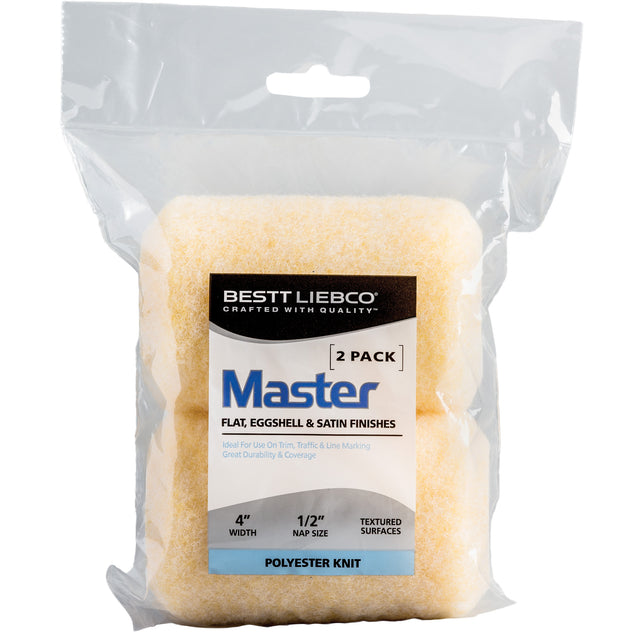 Master Trim & Traffic Paint Roller Covers, 13 mm (1/2") Nap, 101.6 mm (4") L