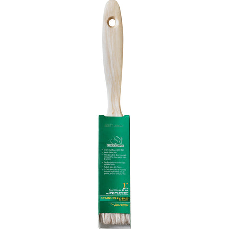 One Coat™ Trim & Wall Paint Brush, White China, Wood Handle, 1" Width