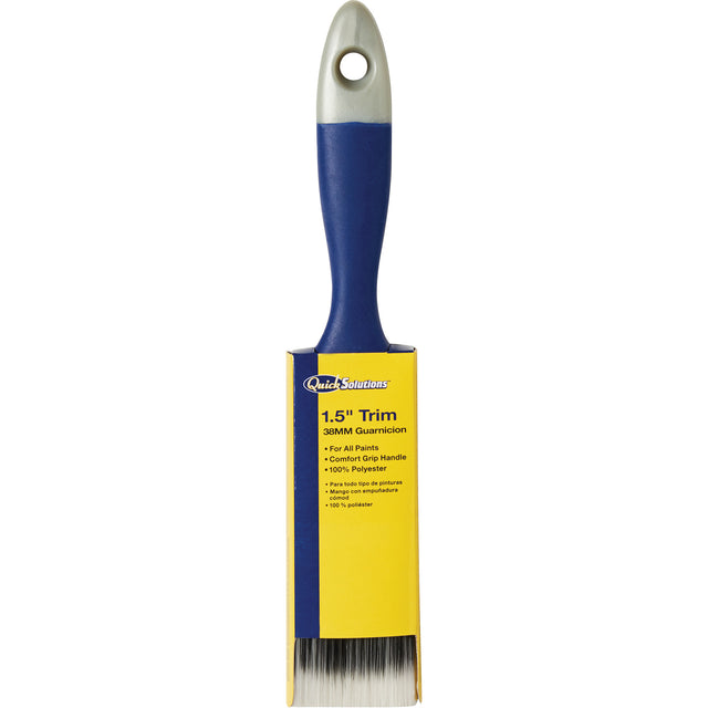 Quick Solutions™ Trim Paint Brush, Polyester, Plastic Handle, 1-1/2" Width