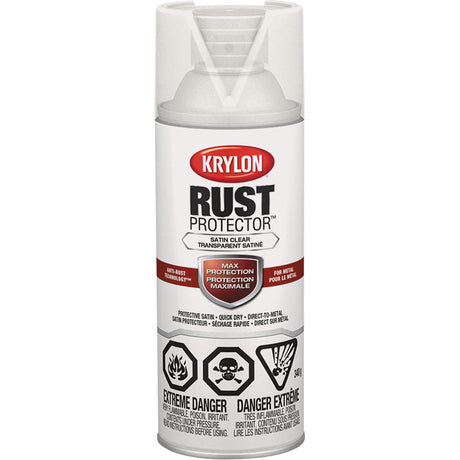 Rust Protector® Rust Preventative Enamel, Clear, Satin, 12 oz., Aerosol Can
