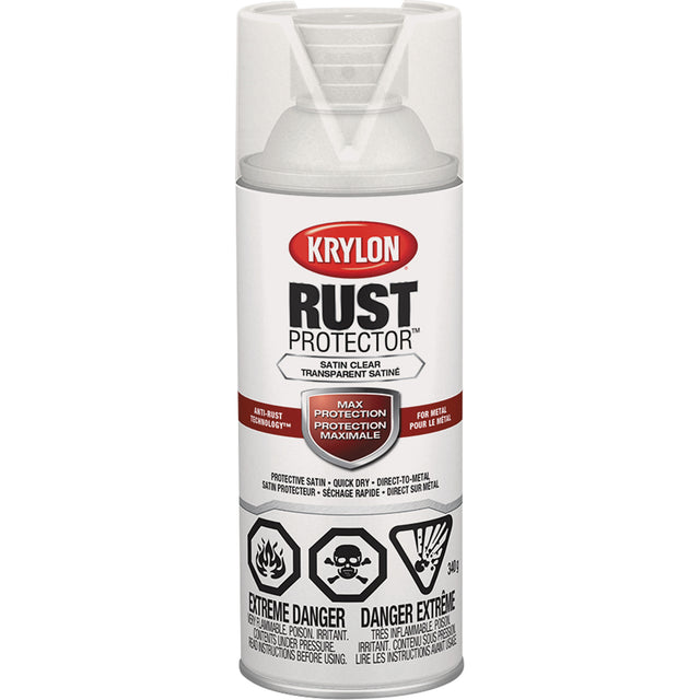 Rust Protector® Rust Preventative Enamel, Clear, Satin, 12 oz., Aerosol Can