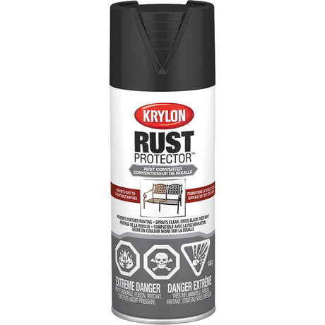 Rust Protector® Rust Preventative Enamel, Black Primer, Very Flat, 12 oz., Aerosol Can