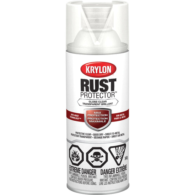 Rust Protector® Rust Preventative Enamel, Clear, Semi-Gloss, 12 oz., Aerosol Can