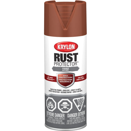 Rust Protector® Rust Preventative Enamel, Red Oxide Primer, Very Flat, 12 oz., Aerosol Can
