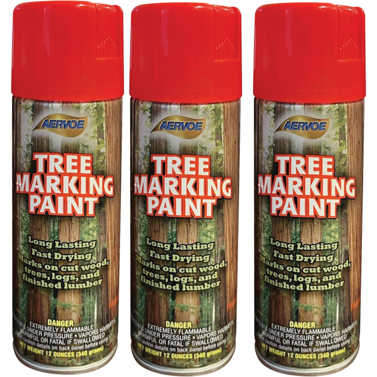 Aervoe 690 Fluorescent Tree Marking Paint, Aerosol Can
