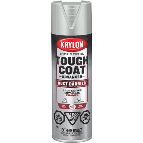 Tough Coat® Advanced Paint with Rust Barrier™ Technology, Aluminum, Metallic, 425 g, Aerosol Can