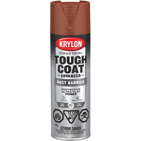 Tough Coat® Advanced Primer with Rust Barrier™ Technology, Red Oxide Primer, Ultra-Flat, 425 g, Aerosol Can