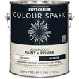 Colour Spark™ Interior Pre-Tinted Paint + Primer Wall Paint, White Cotton, Semi-Gloss, 3.78 L, Gallon
