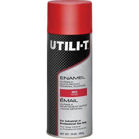 UTILI-T™ General Purpose Enamel Spray Paint, Red, Gloss, 10 oz./283 g, Aerosol Can