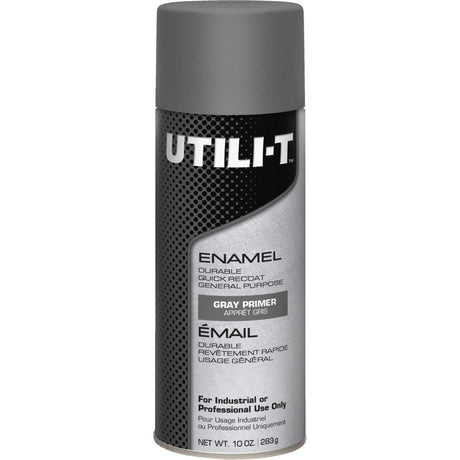 UTILI-T™ General Purpose Enamel Spray Paint, Grey Primer, 10 oz./283 g, Aerosol Can