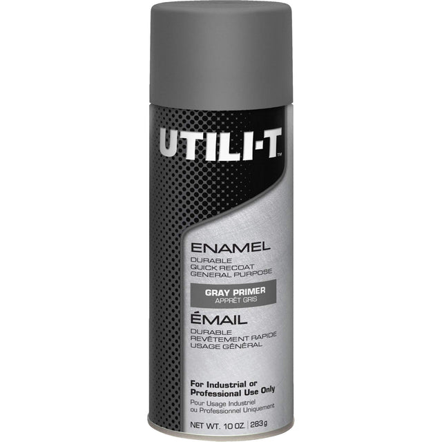 UTILI-T™ General Purpose Enamel Spray Paint, Grey Primer, 10 oz./283 g, Aerosol Can