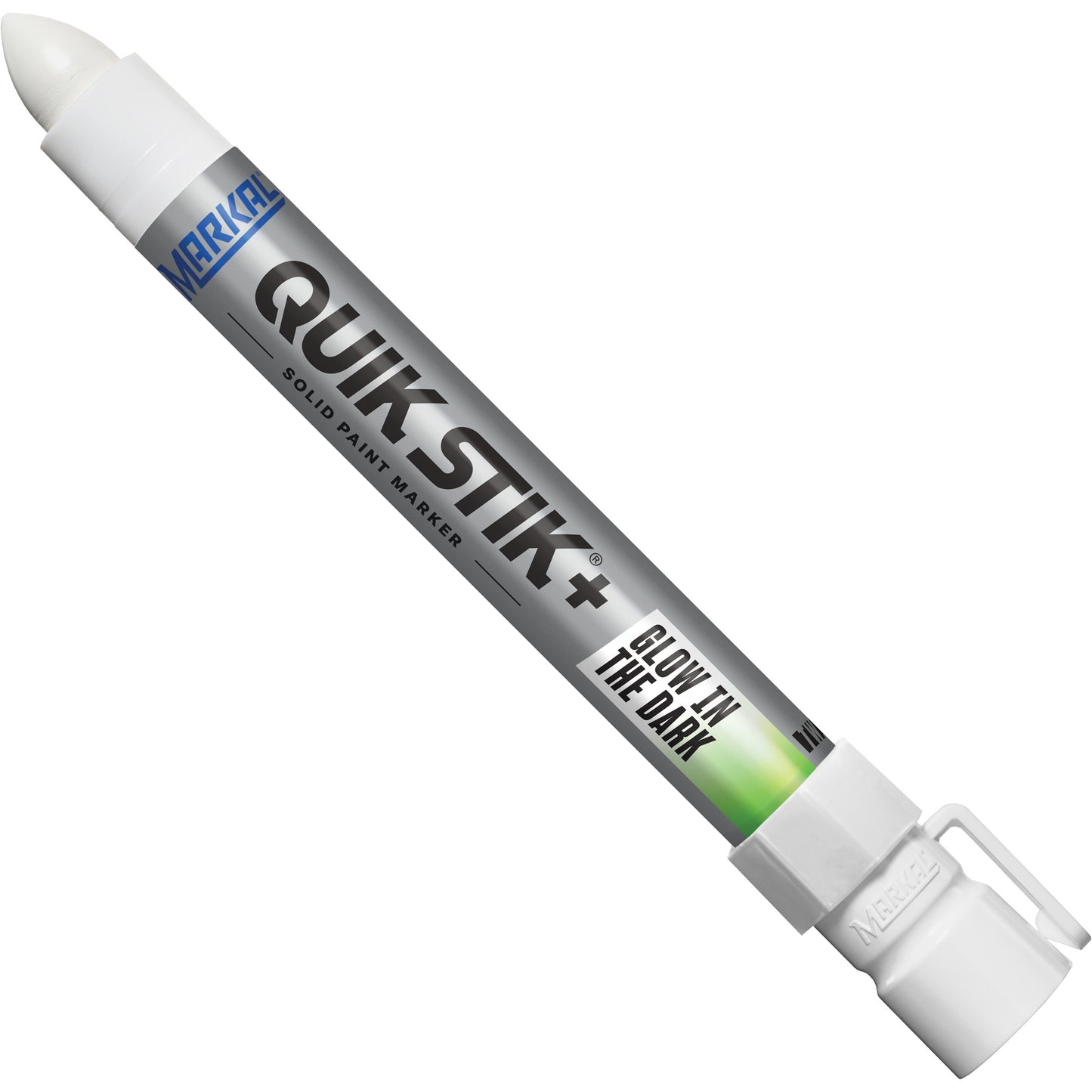 Quik Stik®+ Glow In The Dark Premium Paint Marker, Solid Stick, White