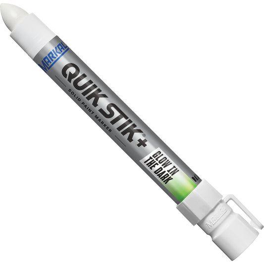 Quik Stik®+ Glow In The Dark Premium Paint Marker, Solid Stick, White