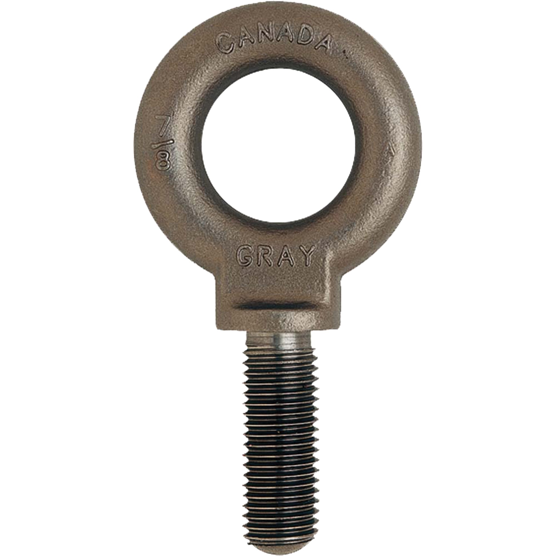 Eye Bolts, Uncoated Natural Finish, 1300lbs. (0.65 tons) Capacity