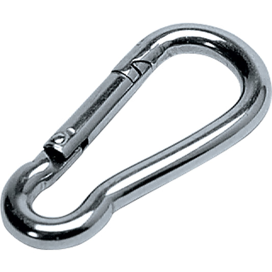 Zinc Plated Snap Hook, 1400 lbs. (0.7 tons) Working Load Limit, 1/2" Size, 11/16" Eye