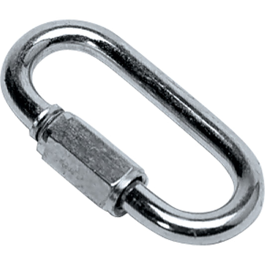 Zinc-Plated Quick Link, 880 lbs. (0.44 tons), 1/4"