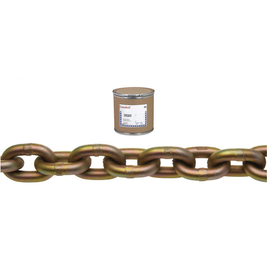 Grade 70 USA-Made Transport Chain, Carbon Steel, 1/4" x 150' (45.7 m) L, Grade 70, 3150 lbs. (1.575 tons) Load Capacity