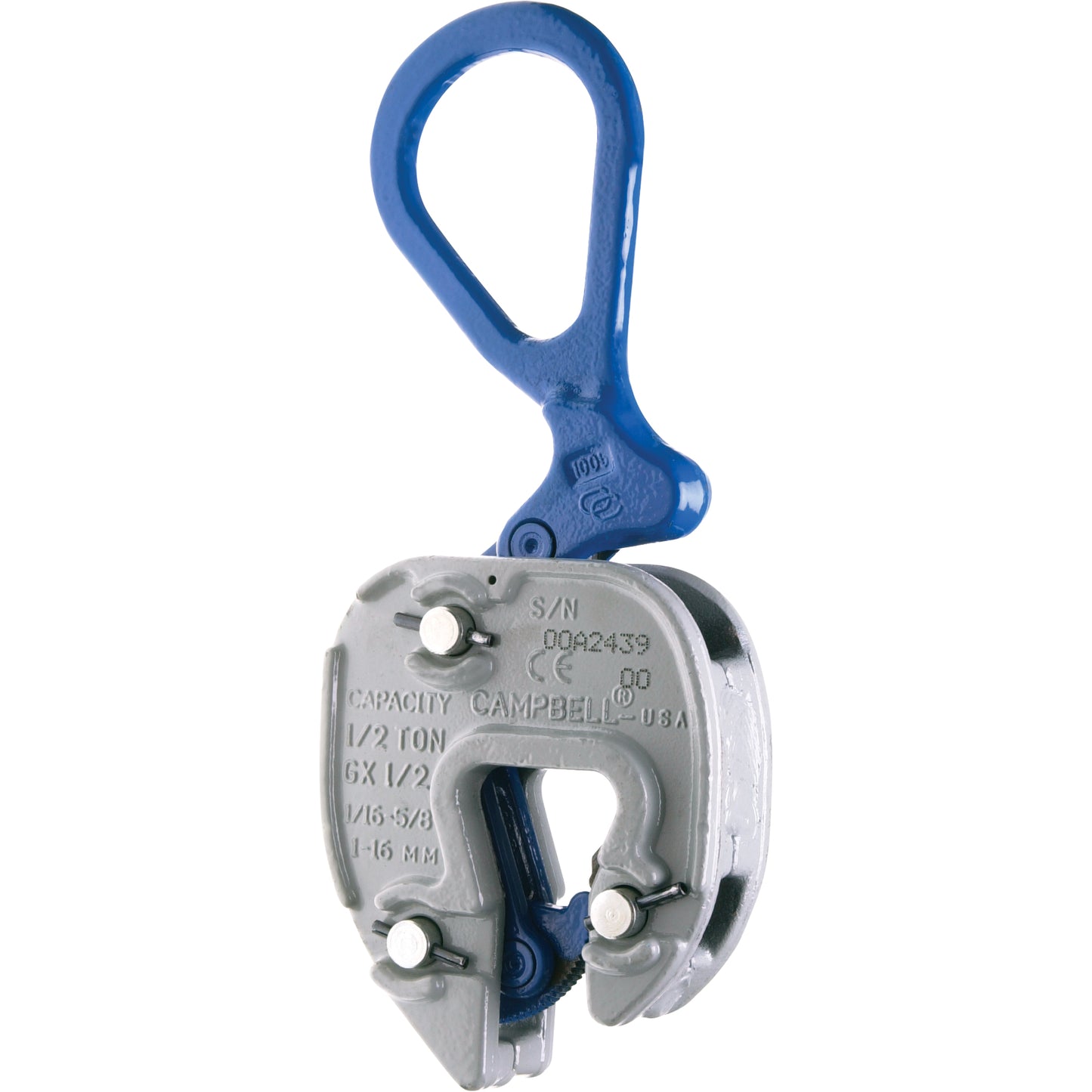 GX Lifting Clamps, 6000 lbs. (3 tons) Working Load Limit, 1/16" - 1" Jaw Opening