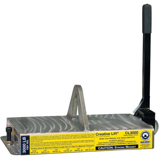 Creative Lift® Magnets, 3000 lbs. (1.5 tons) Holding Cap., 19-1/4" L x 10-1/2" W x 7" H