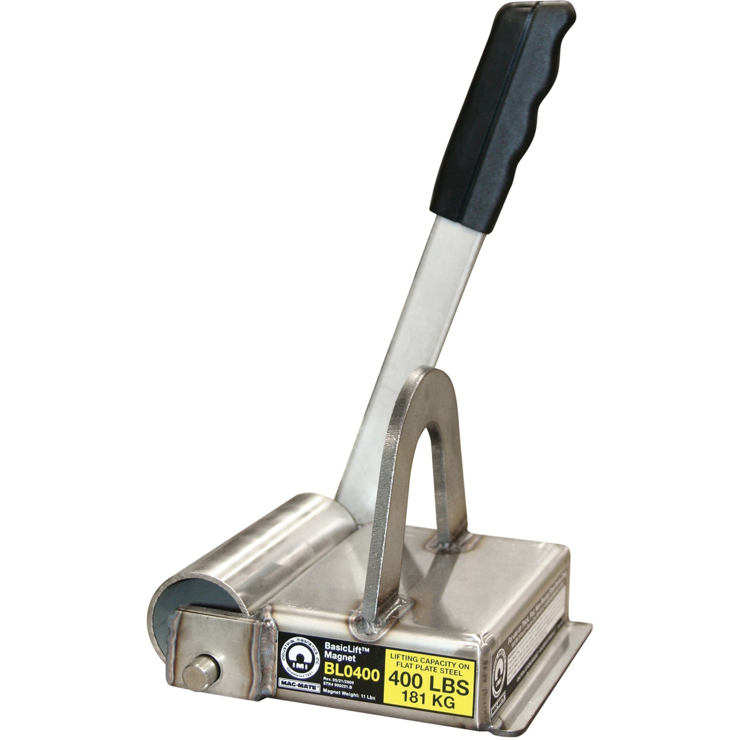 Basiclift Magnets, 400 lbs. (0.2 tons) Holding Cap., 7-1/2" L x 5-5/8" W x 5-1/2" H