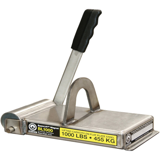 Basiclift Magnets, 1000 lbs. (0.5 tons) Holding Cap., 11" L x 5-5/8" W x 5-1/2" H