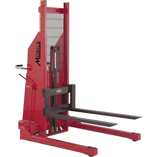 Hydraulic Stacker, Electric Operated, 1500 lbs. Capacity, 80" Max Lift