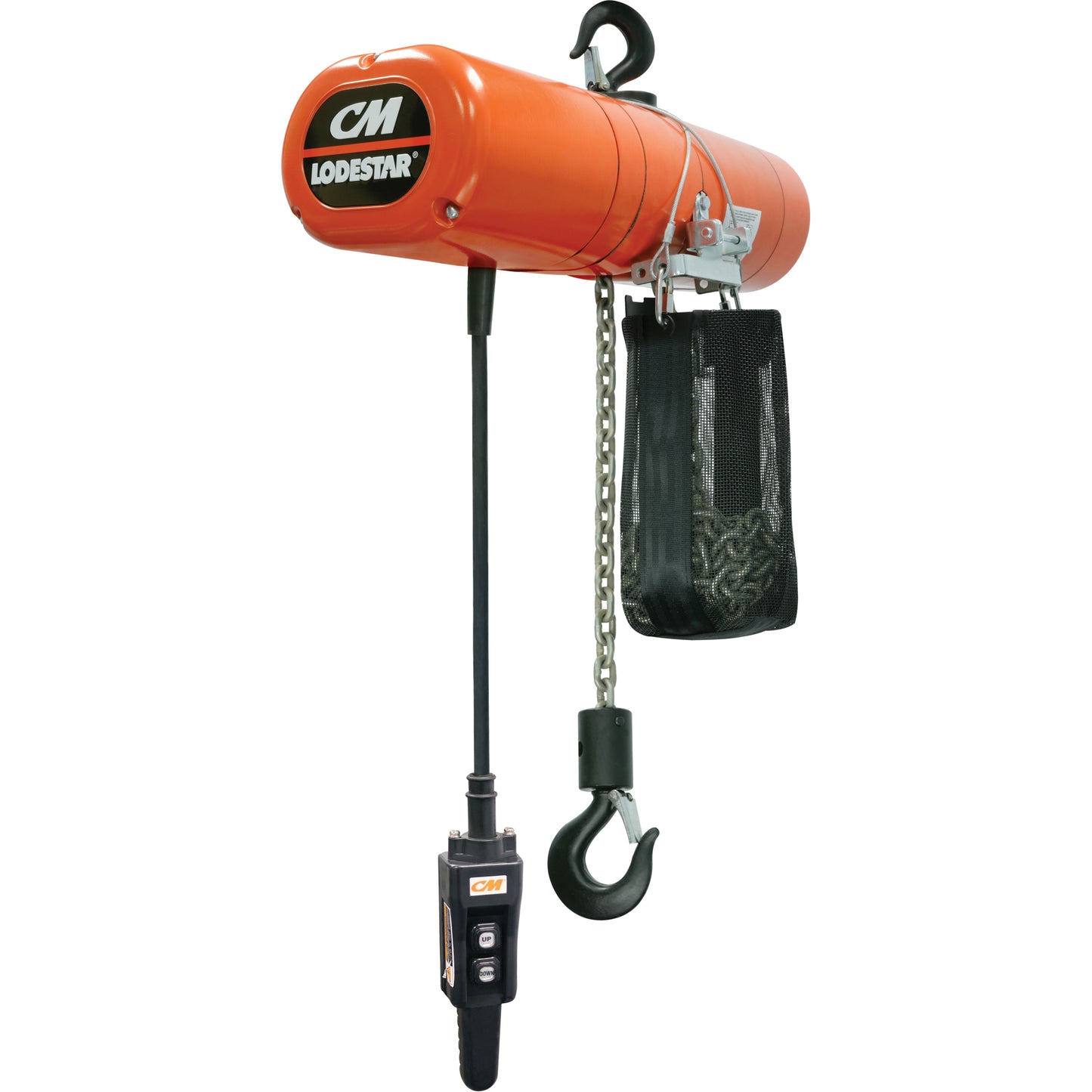 Lodestar Electric Chain Hoists, 10' Lift, 250 lbs. (0.125 tons) Capacity, 60 FPM