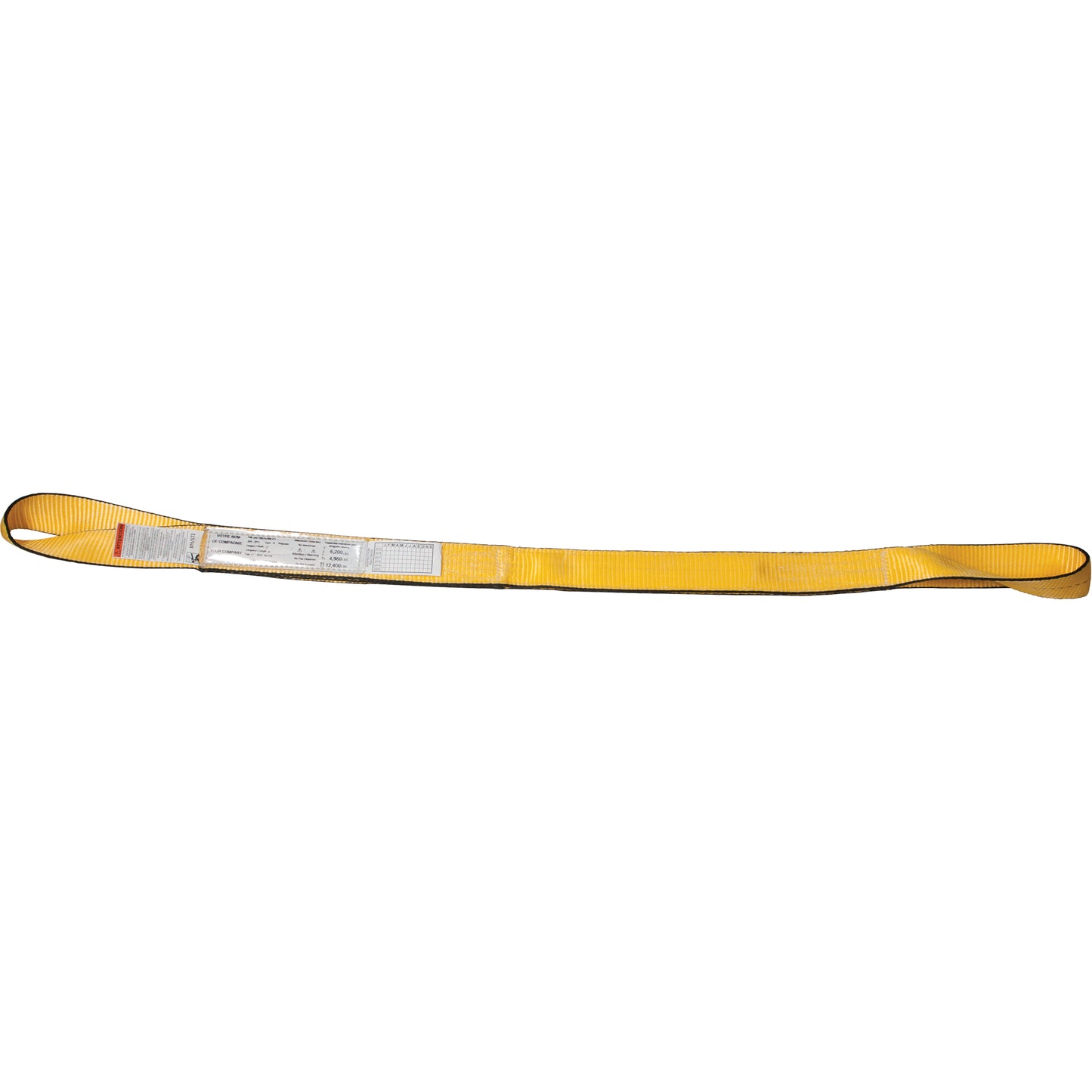 Nylon Slings, Double Ply, Twisted Eye, Type 4, 1" W x 8' L, 3100 lbs. Vertical Load Limit