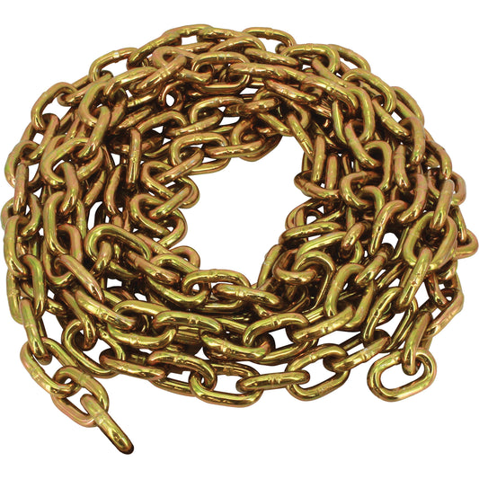 Grade 70 Imported Transport Chain, Carbon Steel, 5/16" x 275' (83.8 m) L, Grade 70, 4700 lbs. (2.35 tons) Load Capacity