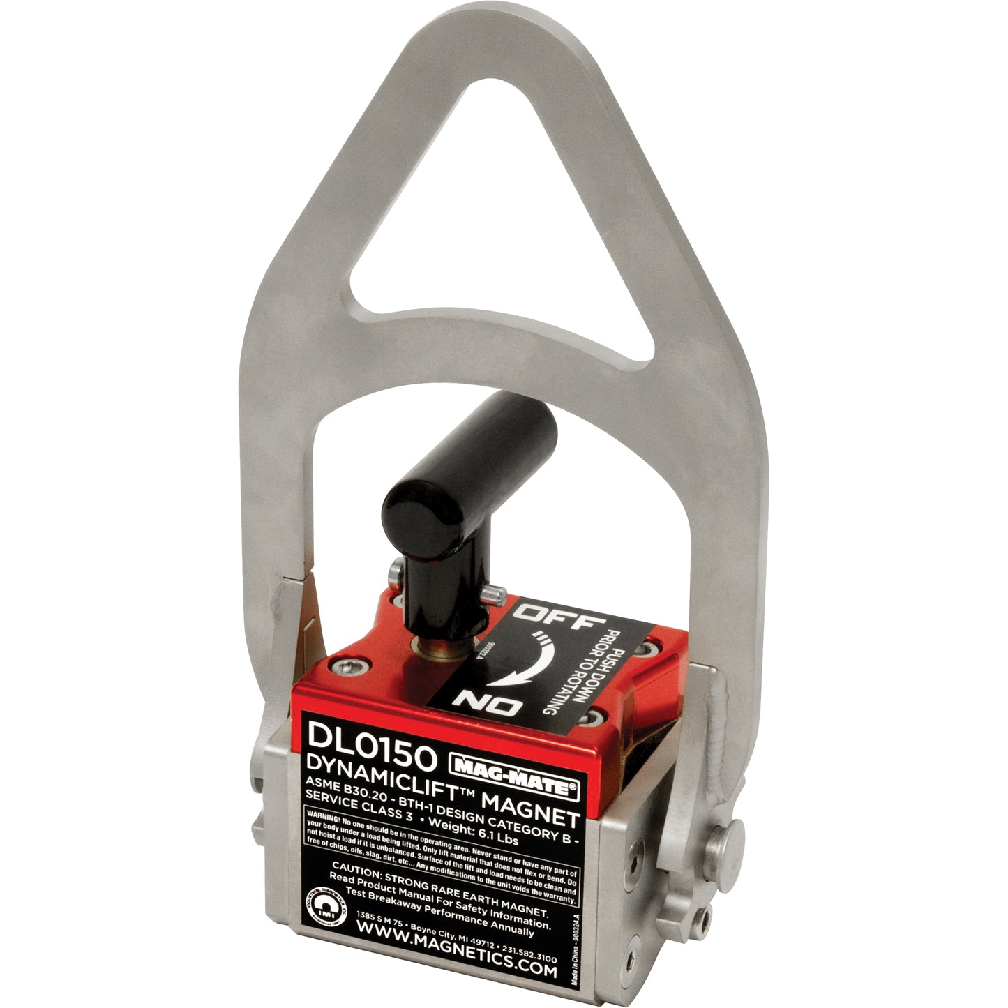 Dynamic Lift™ Magnets, 150 Holding Cap., 5" L x 2" W x 9" H