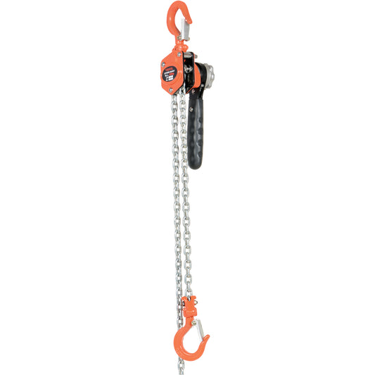 Mini Lever Hoist, 10' Lift, 500 lbs. (0.25 tons) Capacity, Steel Chain